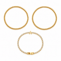 Initial Crystal Bracelet Set