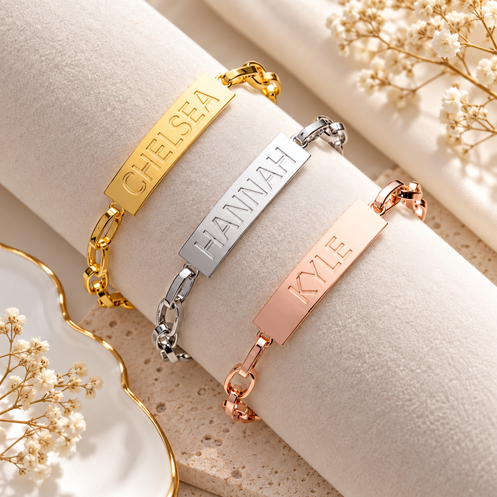 Personalized Nameplate Chain Bracelet