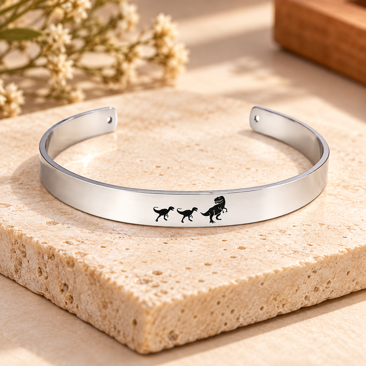Mamasaurus Family Cuff Bracelet