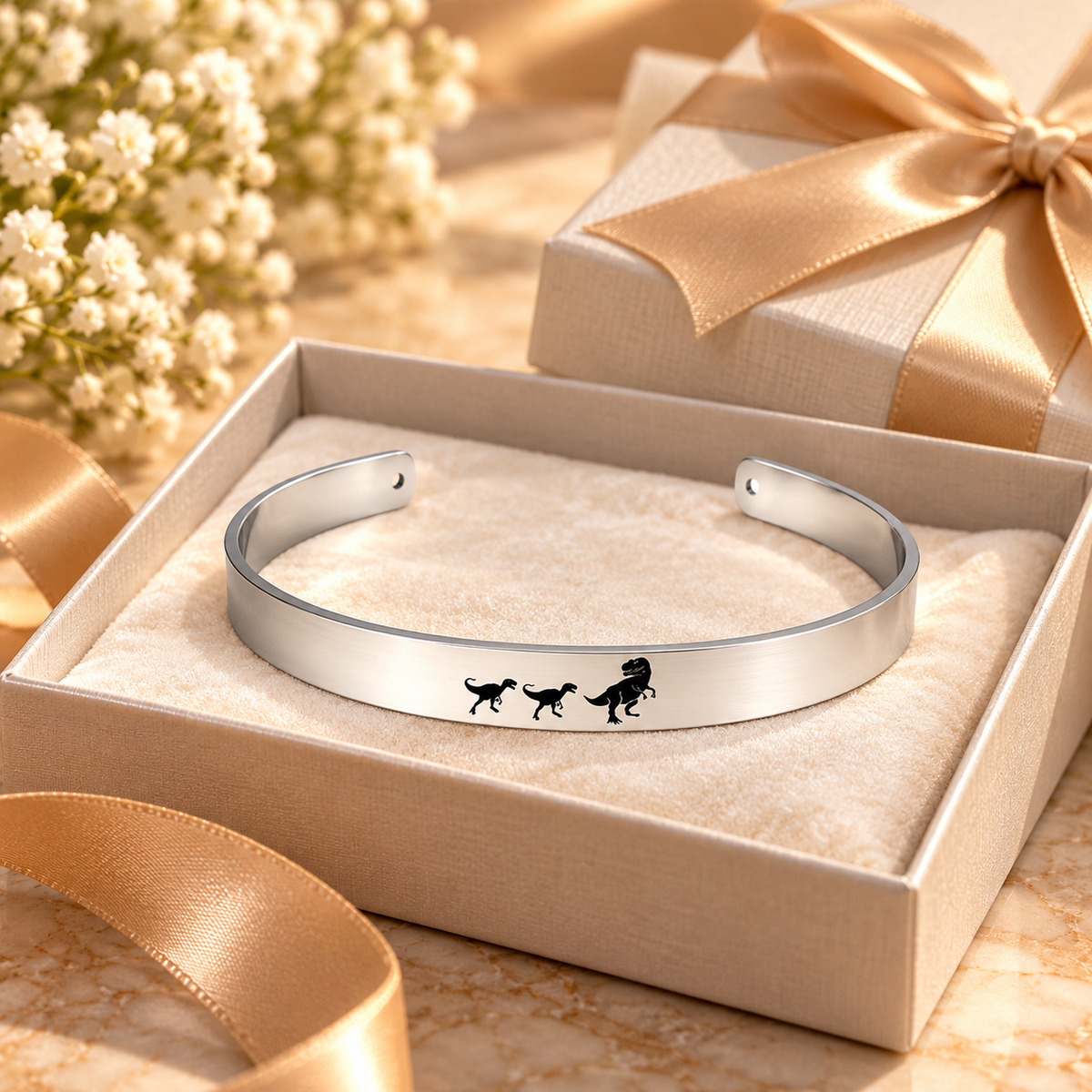 Mamasaurus Family Cuff Bracelet